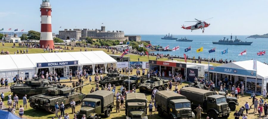 armed forces day plymouth hoe uk